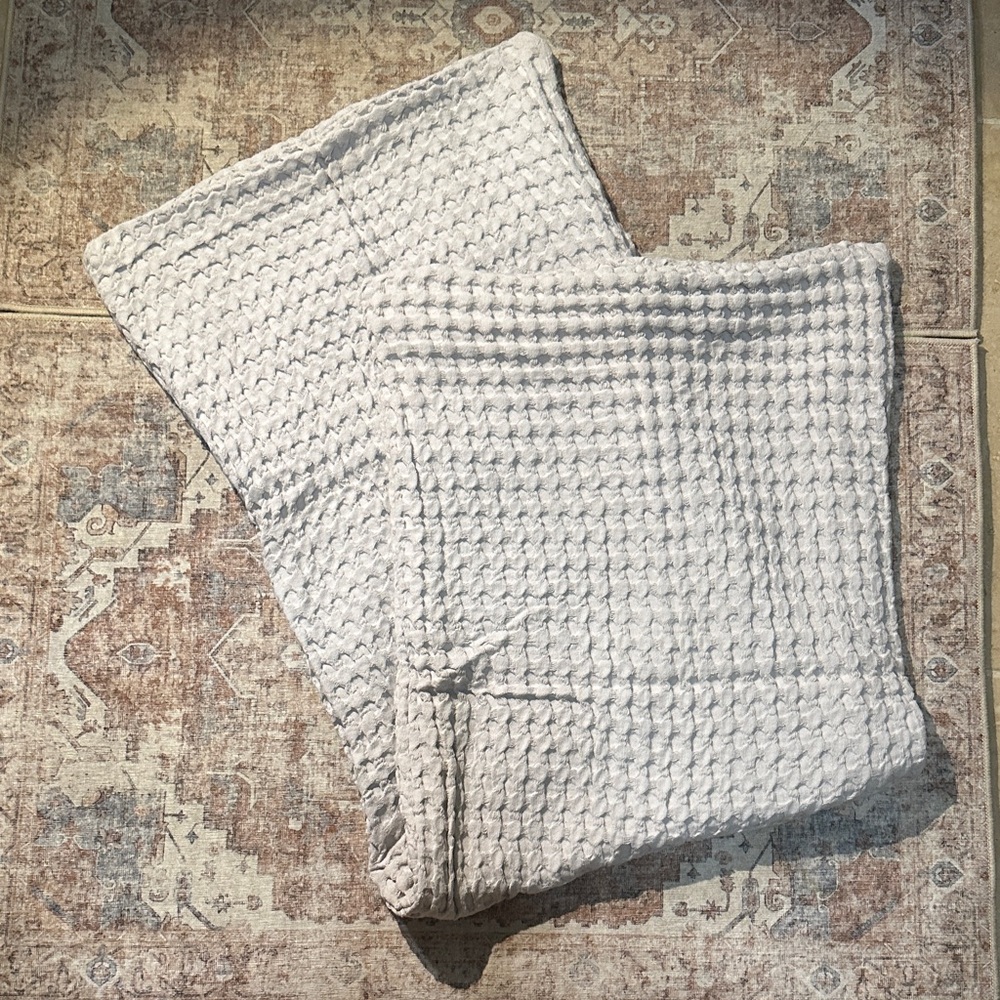 Cozy Textured light Gray Body Pillow Cover